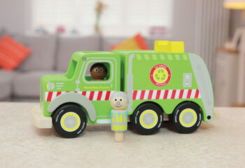 Wooden Recycling Truck With Tipping Action, 2 of 4