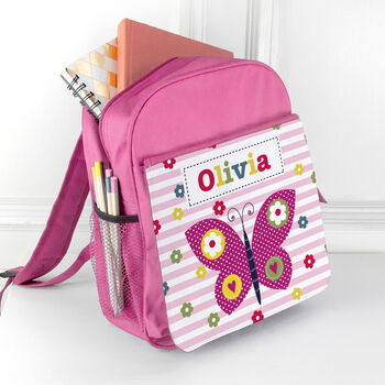 Personalised Girl's Pink Mini Rucksack, 12 of 12