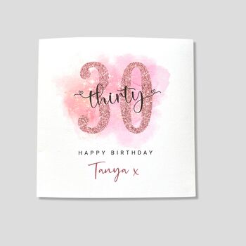 Personalised 30th Birthday Card For Her, 2 of 4