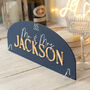 Manhattan Wedding Mr And Mrs Top Table Acrylic Sign, thumbnail 1 of 3