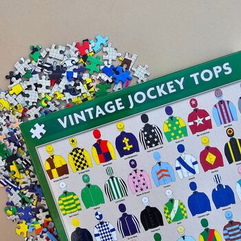 Vintage Jockey Tops 1000 Piece Jigsaw, 3 of 5