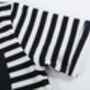 Luca Navy Short Sleeve Stripe T Shirt, thumbnail 5 of 6