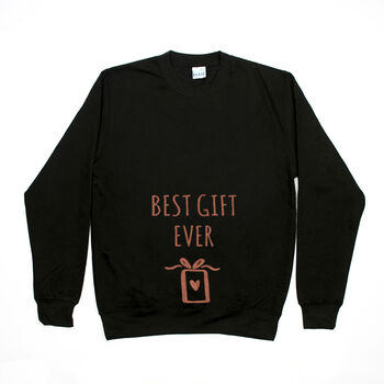 'Best Gift Ever' Mum To Be Christmas Jumper Sweatshirt, 4 of 10