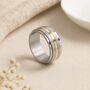 Men’s Personalised Stainless Steel Spinner Ring With Gold – 8mm, thumbnail 1 of 8