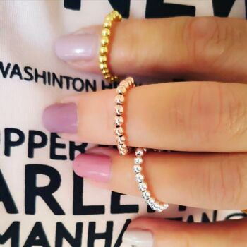 Sterling Silver, Gold Vermeil Or Rose Gold Vermeil Ring, 3 of 5