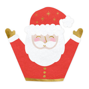 Santa Claus Christmas Party Napkins X 20, 2 of 2