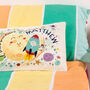 Outer Space Themed Personalised Kids Cushion, thumbnail 3 of 7