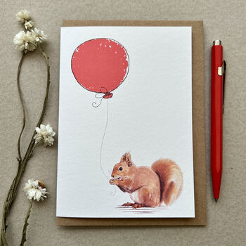 Personalised Squirrel Birthday Card, 2 of 6