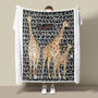 Giraffe Fleece Blanket, thumbnail 1 of 5