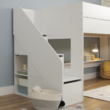 Olivia Mid Sleeper Bed With Storage, 3 of 5