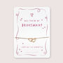 Pink Will You Be My Bridesmaid Bridal Proposal Bracelet, thumbnail 8 of 11