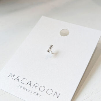 Crystal Bar Helix Stud Earring, 3 of 7