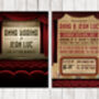 Movie Film Cinema Themed Wedding Invitation, thumbnail 2 of 4