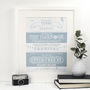 Tenby, Wales Location Typography Print, thumbnail 1 of 4