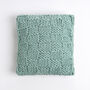 Basketweave Stitch Cushion Easy Knitting Kit, thumbnail 2 of 6