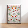 All Too Well 'It Was Rare, I Was There' Taylor Swift Typography And Flower Art Print, thumbnail 3 of 7