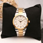 Ladies Engraved Wrist Watch Silver And Gold, thumbnail 2 of 4