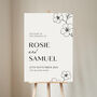 Blossom Personalised Wedding Welcome Sign, thumbnail 1 of 4