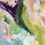 Multicoloured Abstract Painting Bright Linen Canvas, thumbnail 3 of 4