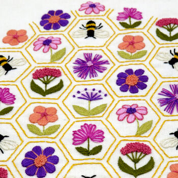 Flower Hive Hand Embroidery Kit, 6 of 12
