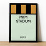 Mkm Stadium Monopoly Hull Football Print, thumbnail 1 of 2