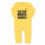 New Baby Sleepsuit, I'm The Bees Knees, Cotton Babygrow, thumbnail 1 of 2