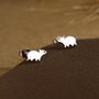 Baby Pig Stud Earrings In Sterling Silver, thumbnail 1 of 12
