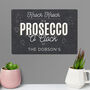 Personalised Prosecco O'clock Metal Sign, thumbnail 2 of 3