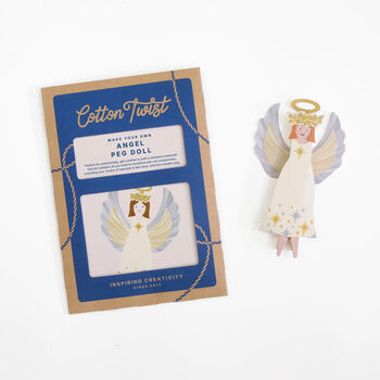 Make Your Own Angel Peg Doll Kit, 7 of 7