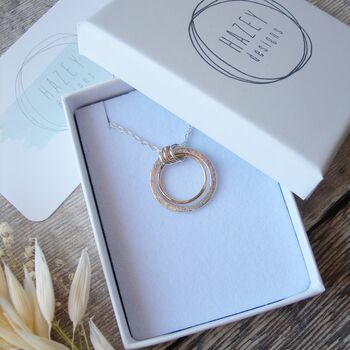 Golden Sand Circles Necklace, 3 of 6