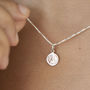 Tiny Sterling St Christopher Necklace, thumbnail 1 of 6
