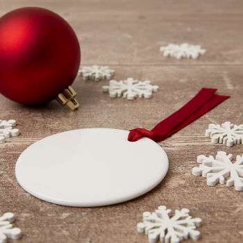 Remembrance 'Robins Appear' Ceramic Round Decoration, 4 of 8