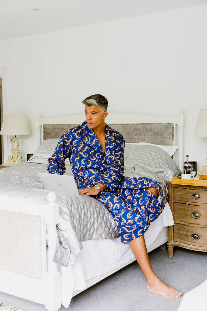 Luxury Lightweight Jersey Dressing Gown | Oxendales