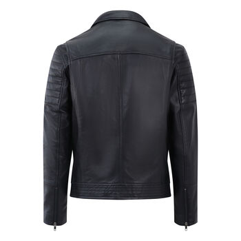 Luxury Biker Leather Jacket Men's, 6 of 10