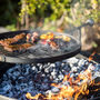 Mosaic Band Plain Jane Firepit With Swing Arm BBQ Rack, thumbnail 2 of 9