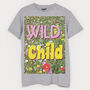 Wild Child Men's Slogan T Shirt, thumbnail 1 of 4