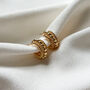 Gold Twisted Rope Hoops, thumbnail 1 of 3