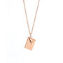 Personalised Rose Gold Plated Envelope Necklace, thumbnail 6 of 6