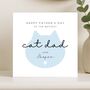Personalised Cat Dad Father's Day Card, thumbnail 7 of 8