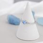 Sterling Silver Simulated Moonstone Cz Ring, thumbnail 7 of 11