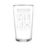 Daddy You're My Hero Pint Glass, thumbnail 4 of 5