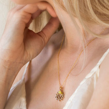 Gold Chakra Necklace, 3 of 9