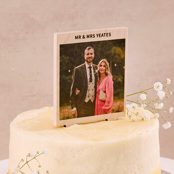 Personalised Wedding Cake Topper With Photo, 2 of 3