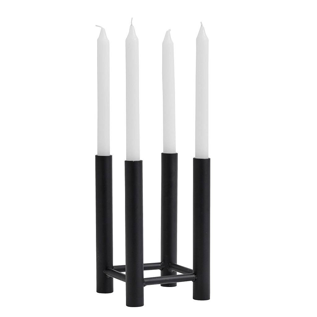 Black Metal Candle Holder By Bell & Blue