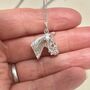 Sterling Silver Horse Head Necklace, thumbnail 1 of 9