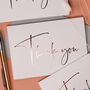 Thank You Card Multi Pack With Rose Gold Foil, thumbnail 7 of 8