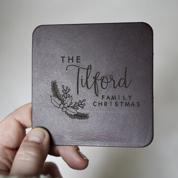 Personalised Family Christmas Coasters, 6 of 7