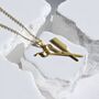 18 K Gold Scissors Necklace Gift For Barber, thumbnail 2 of 4