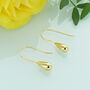 Droplet Gold Plated Sterling Silver Statement Earrings, thumbnail 1 of 2