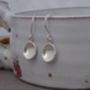Handmade Silver Pebble Drop Earrings, thumbnail 3 of 4